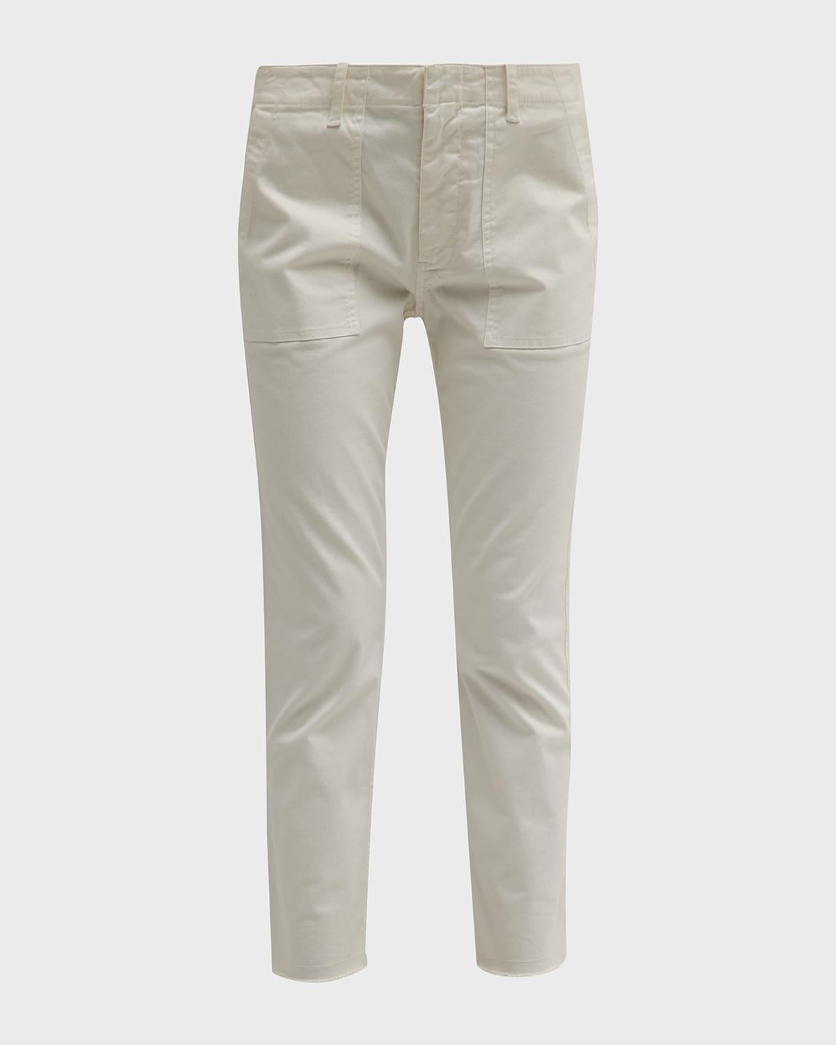 jenna cropped raw-edge pants