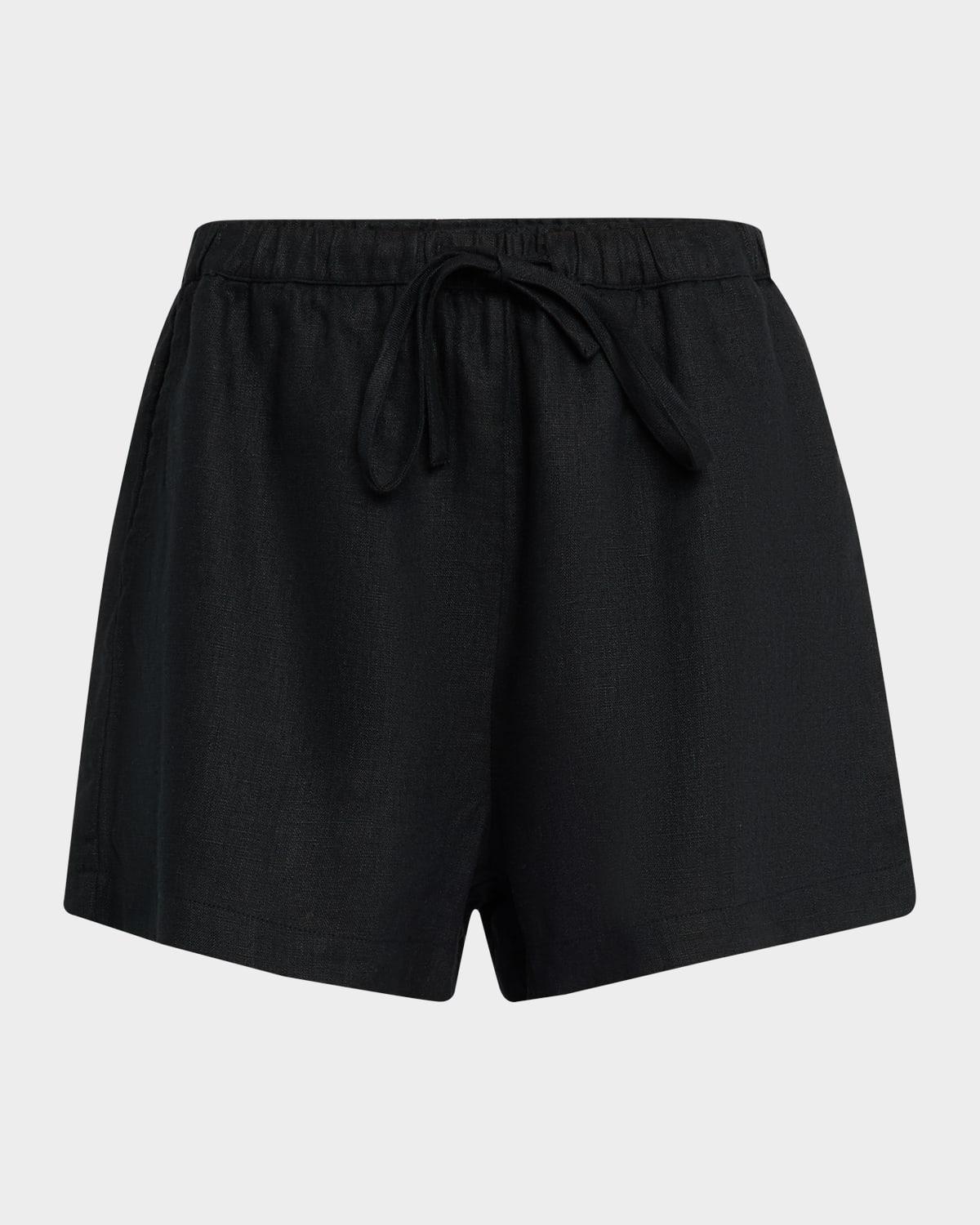 jenner linen drawstring shorts