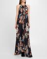 jennifer floral pleated maxi dress