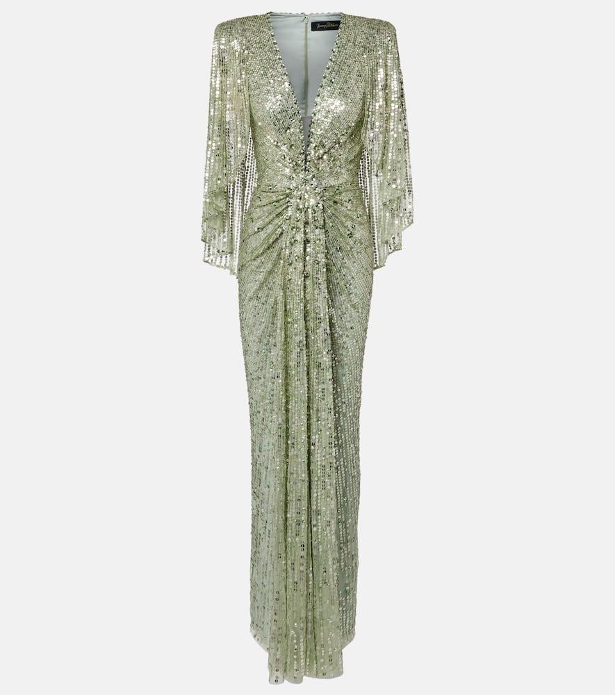 jenny packham carrie caped embellished gown
