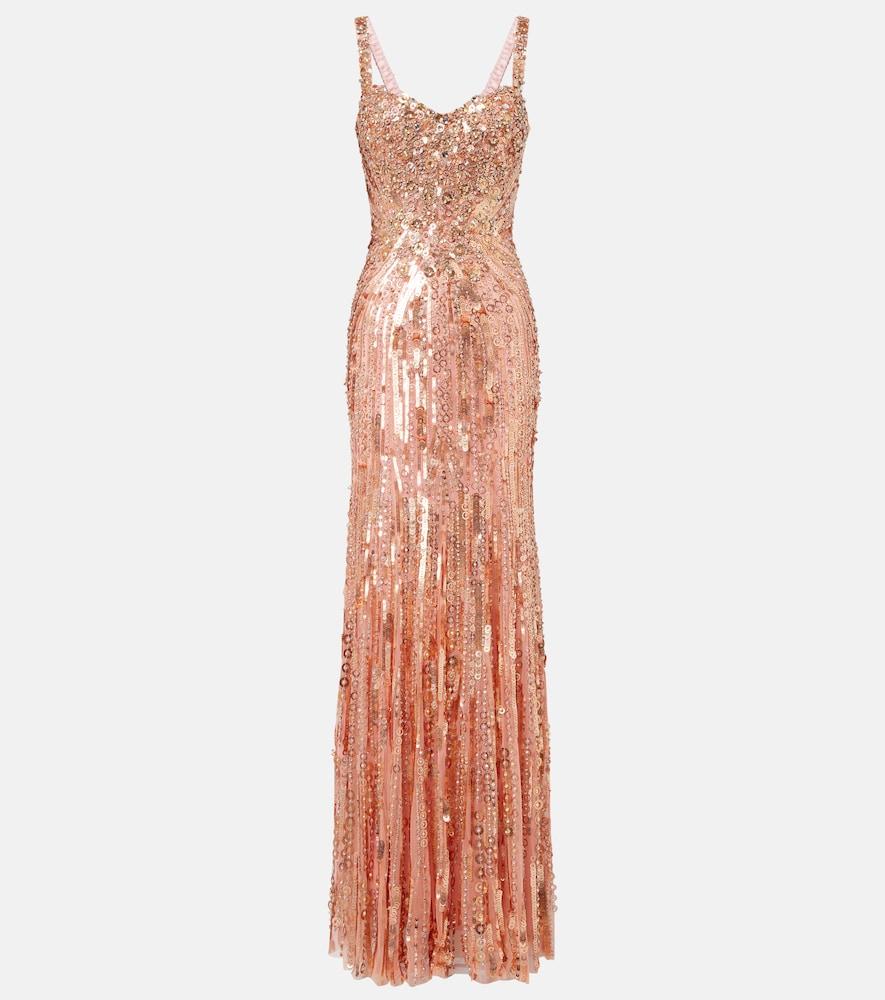jenny packham da vinci embellished bustier gown