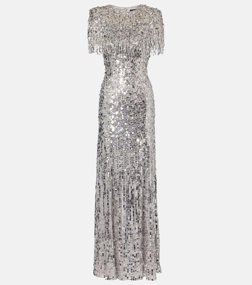 jenny packham eugenie sequined gown