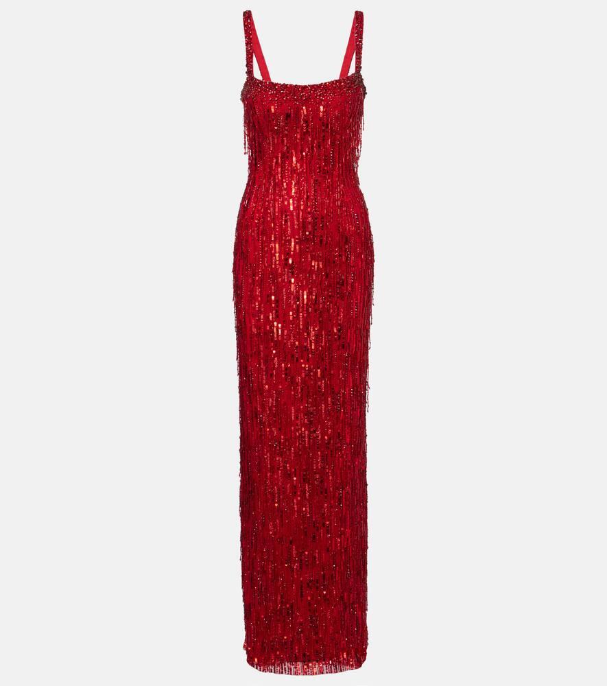 jenny packham fleur sequined gown