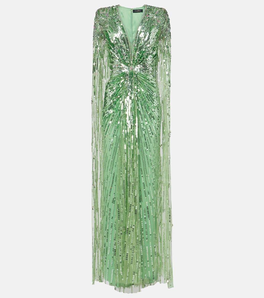 jenny packham gold rush sequined gown