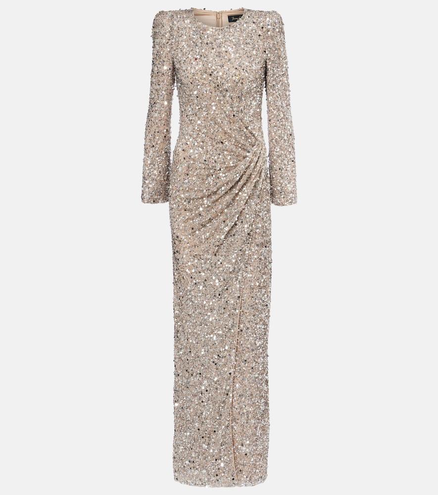 jenny packham marie sequined gown