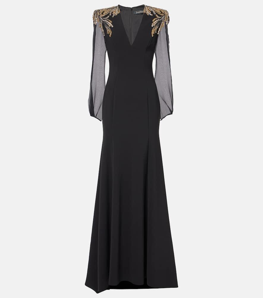 jenny packham mercury embellished gown