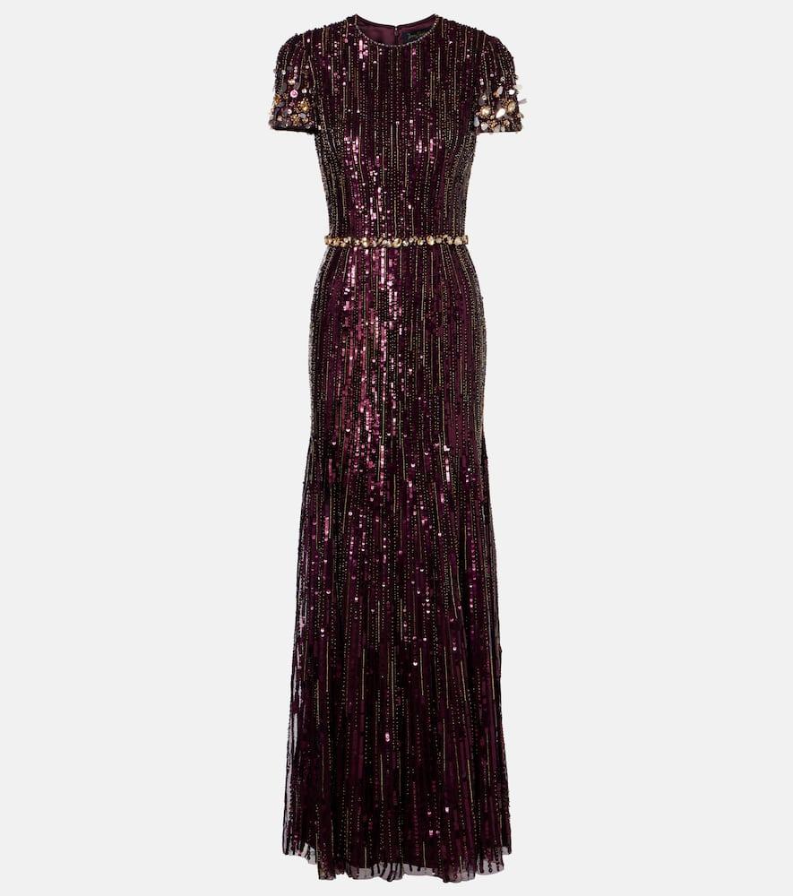 jenny packham ninetta sequined gown