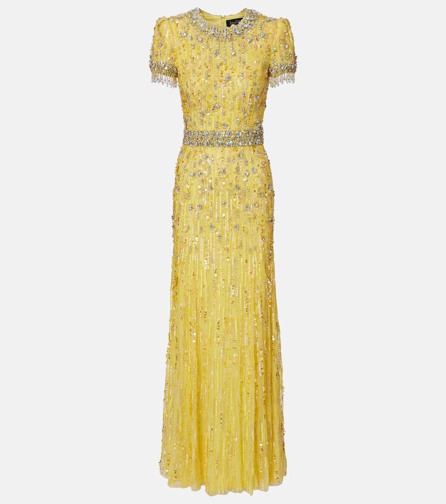 jenny packham roxy sequined gown