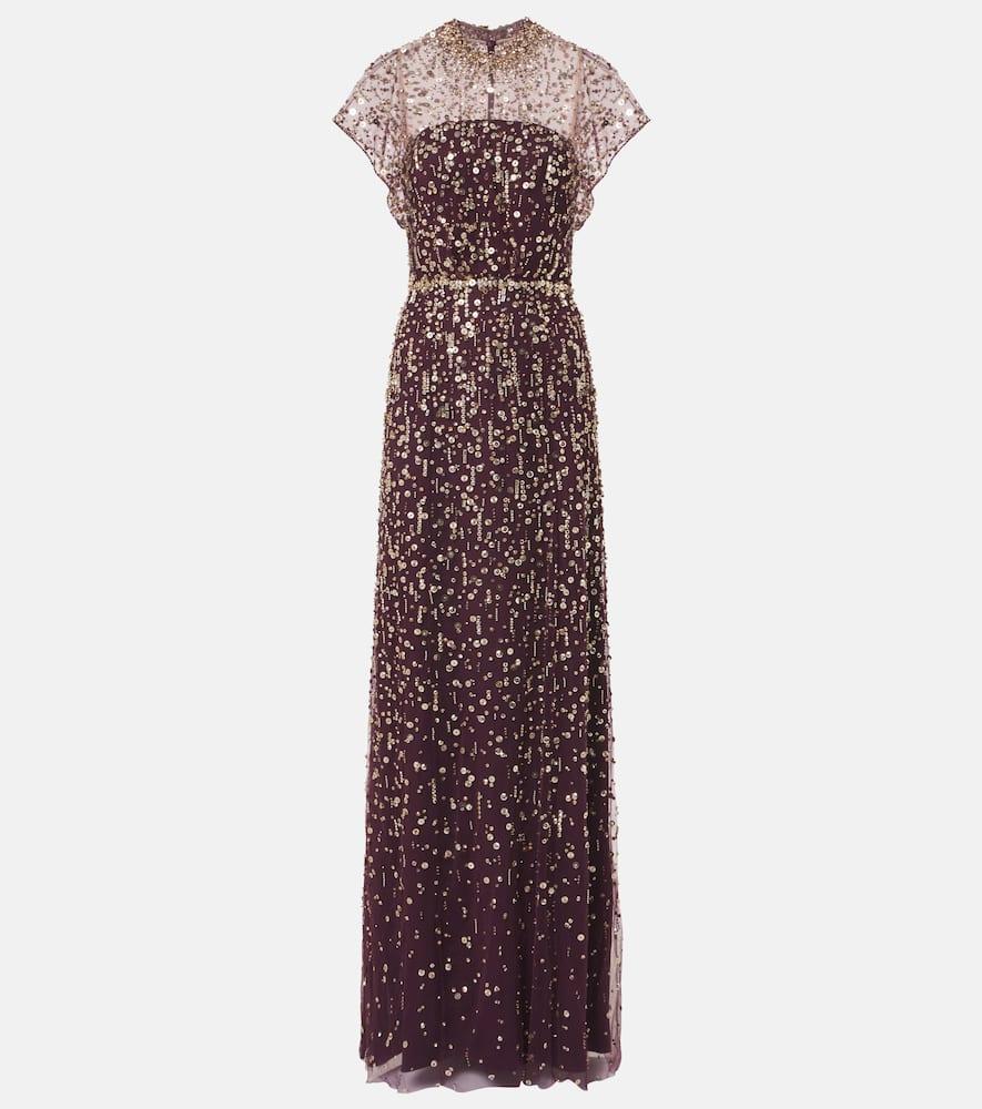jenny packham sequined gown
