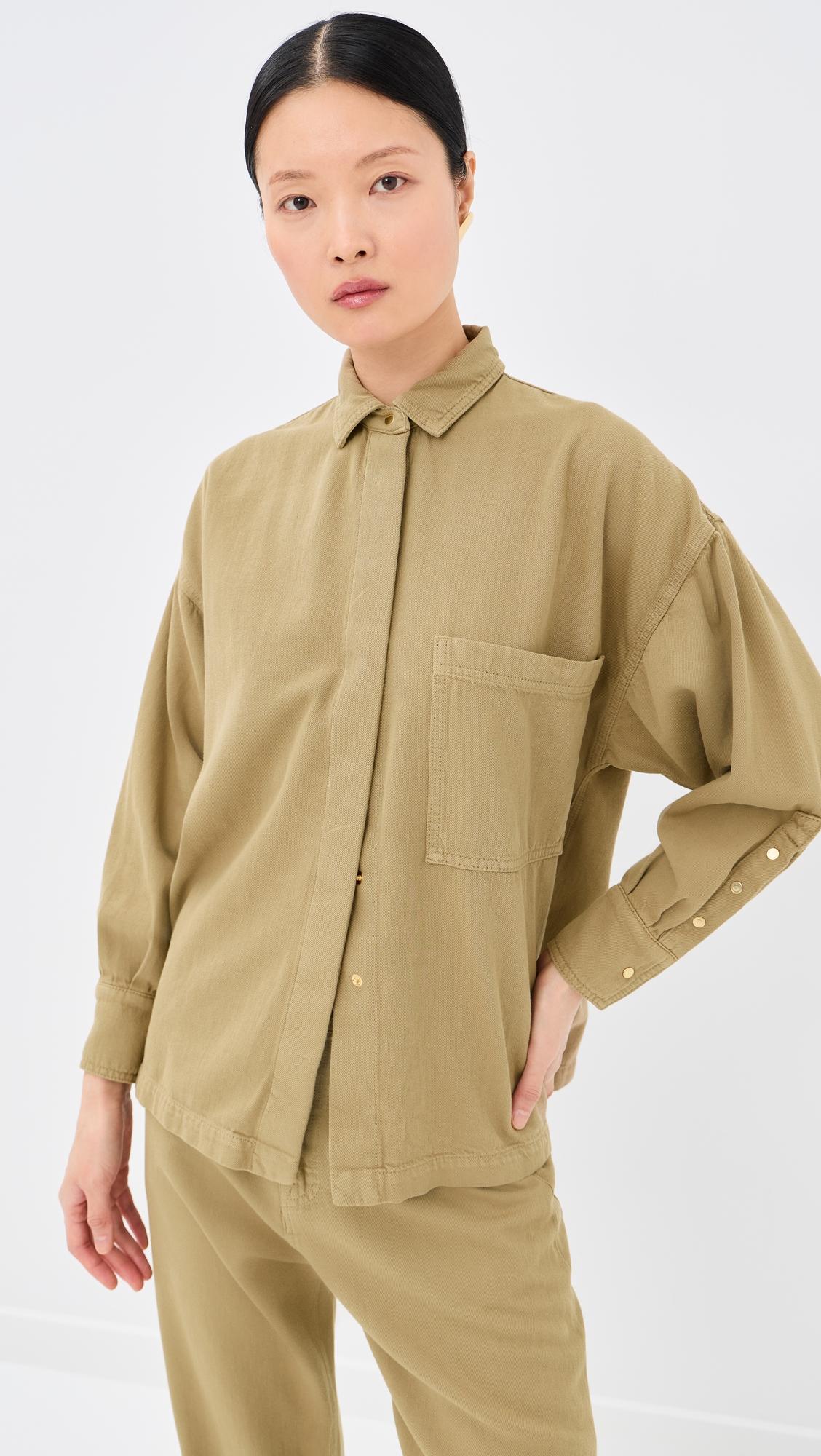 jenny tencel denim boxy shirt