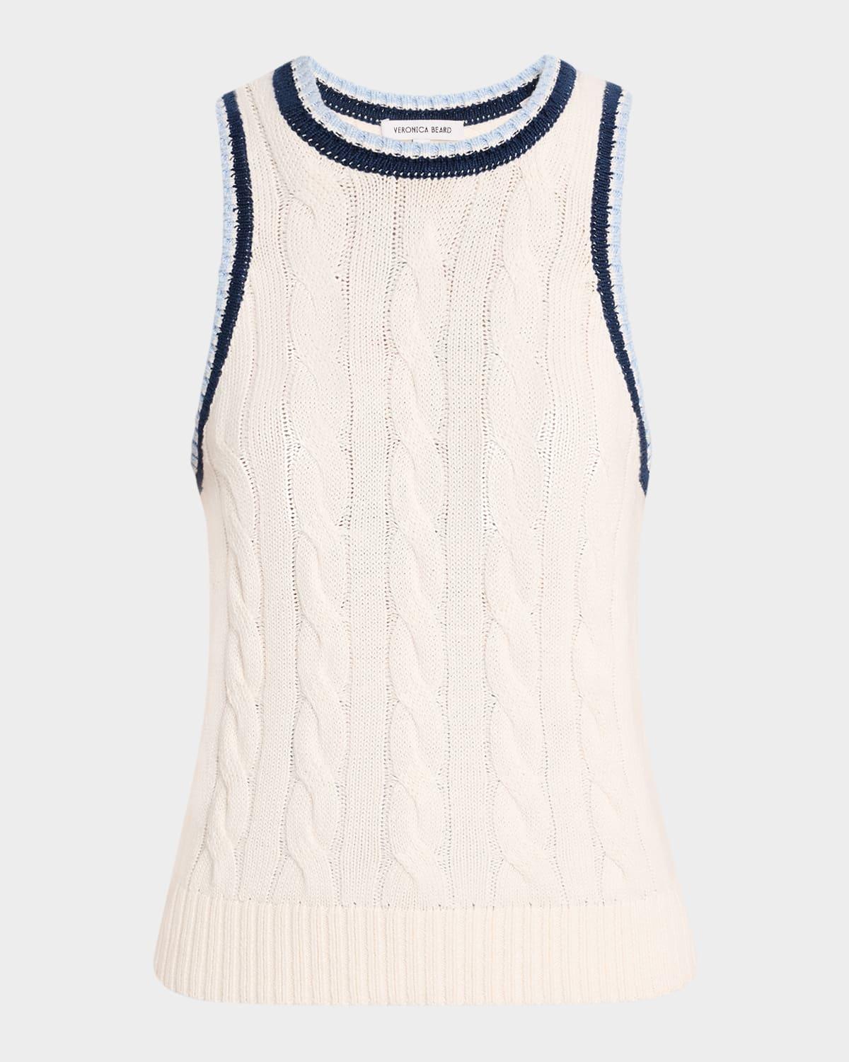 jerrel cable-knit tank top