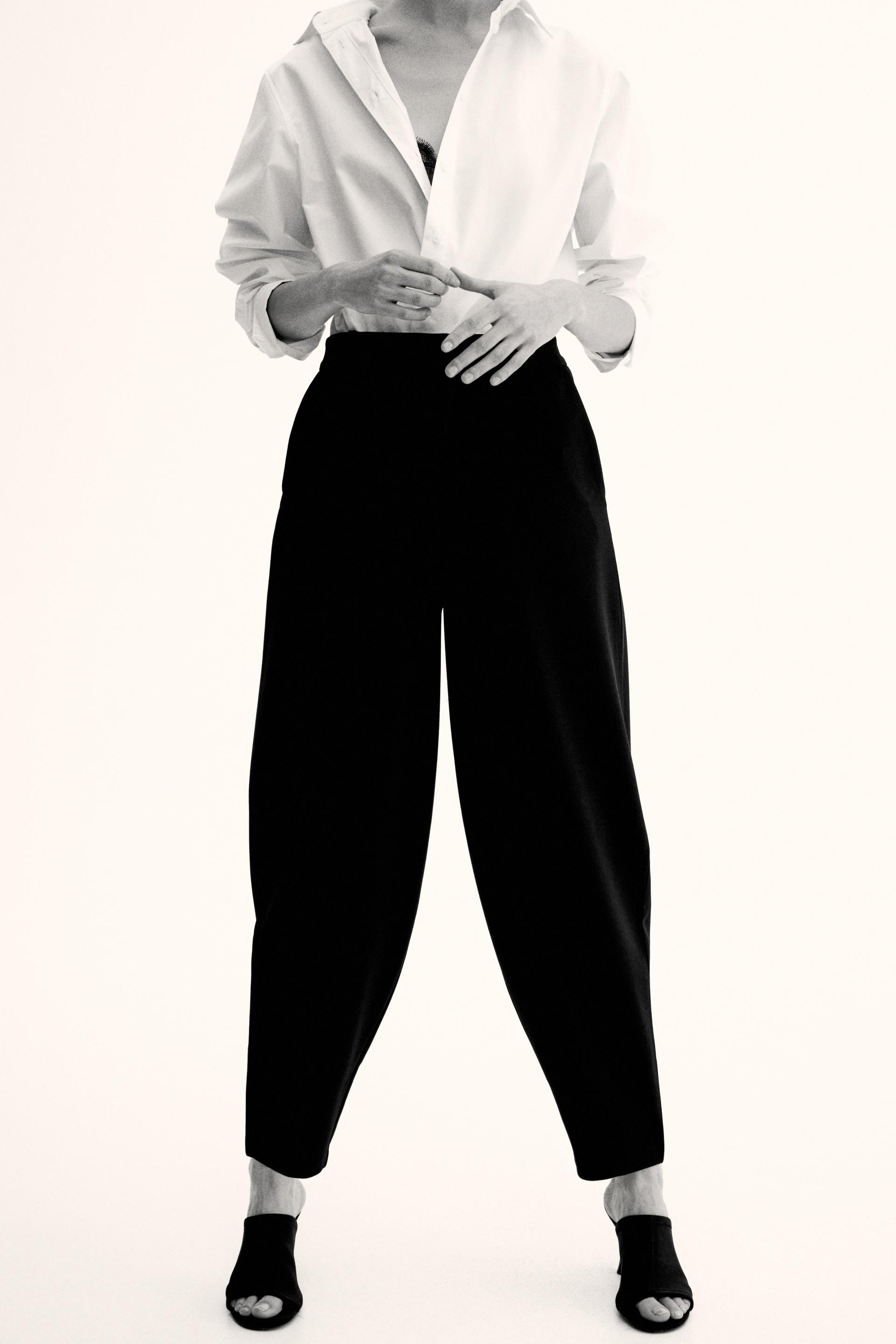 jersey barrel-leg pants