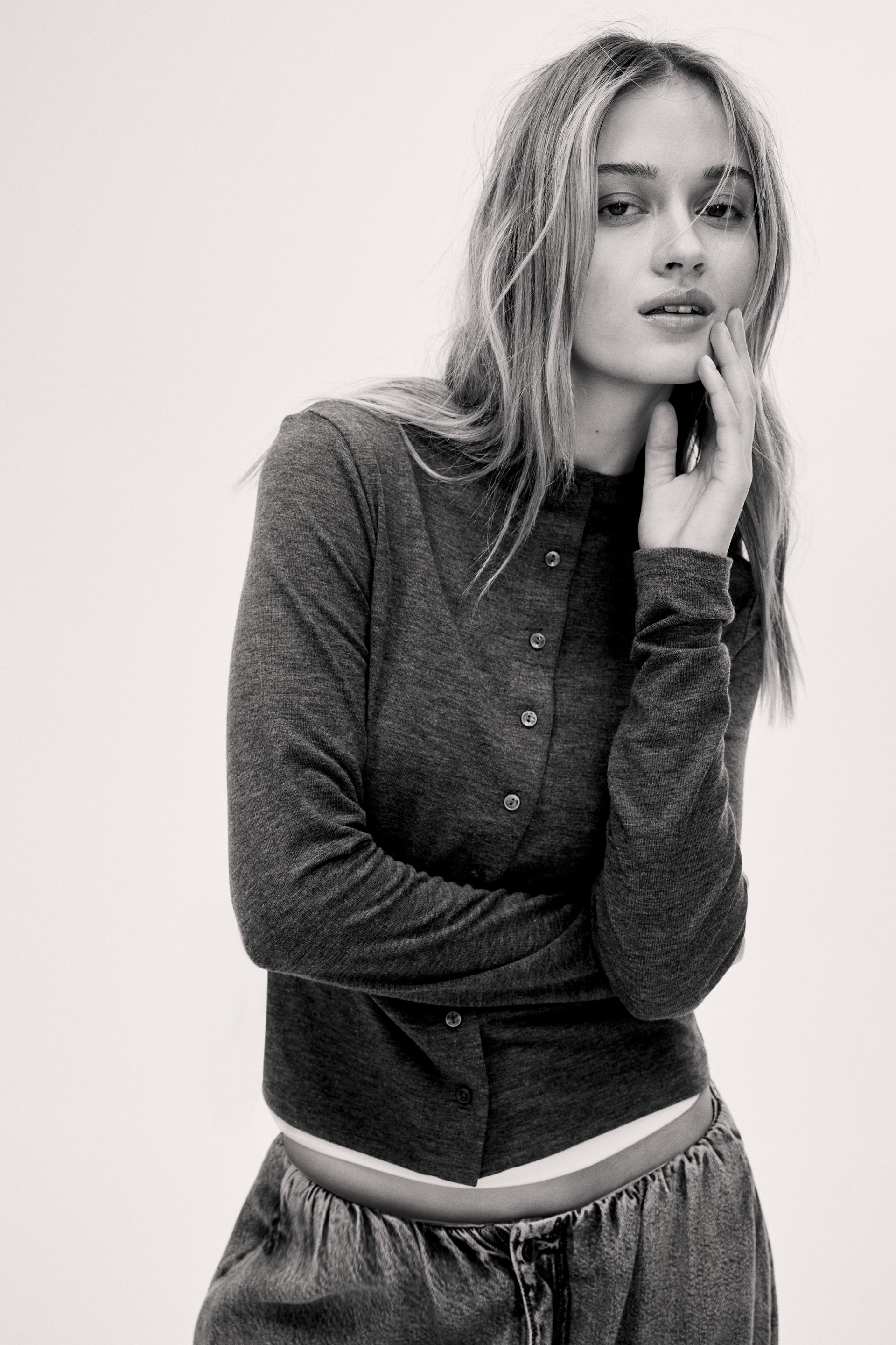 jersey cardigan
