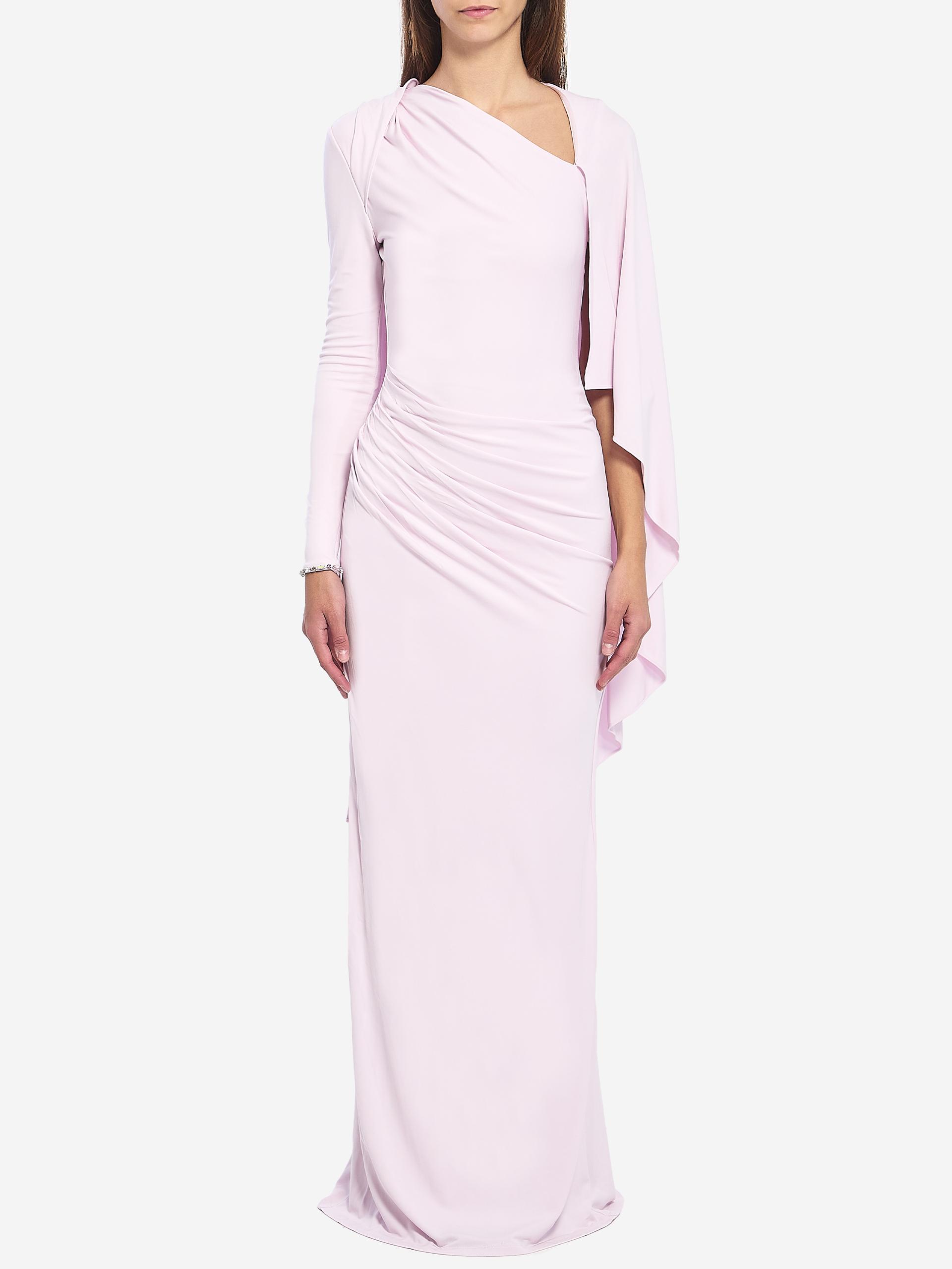 jersey drape midi dress