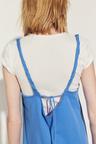 jersey dress with twisted shoulder straps