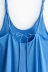 jersey dress with twisted shoulder straps