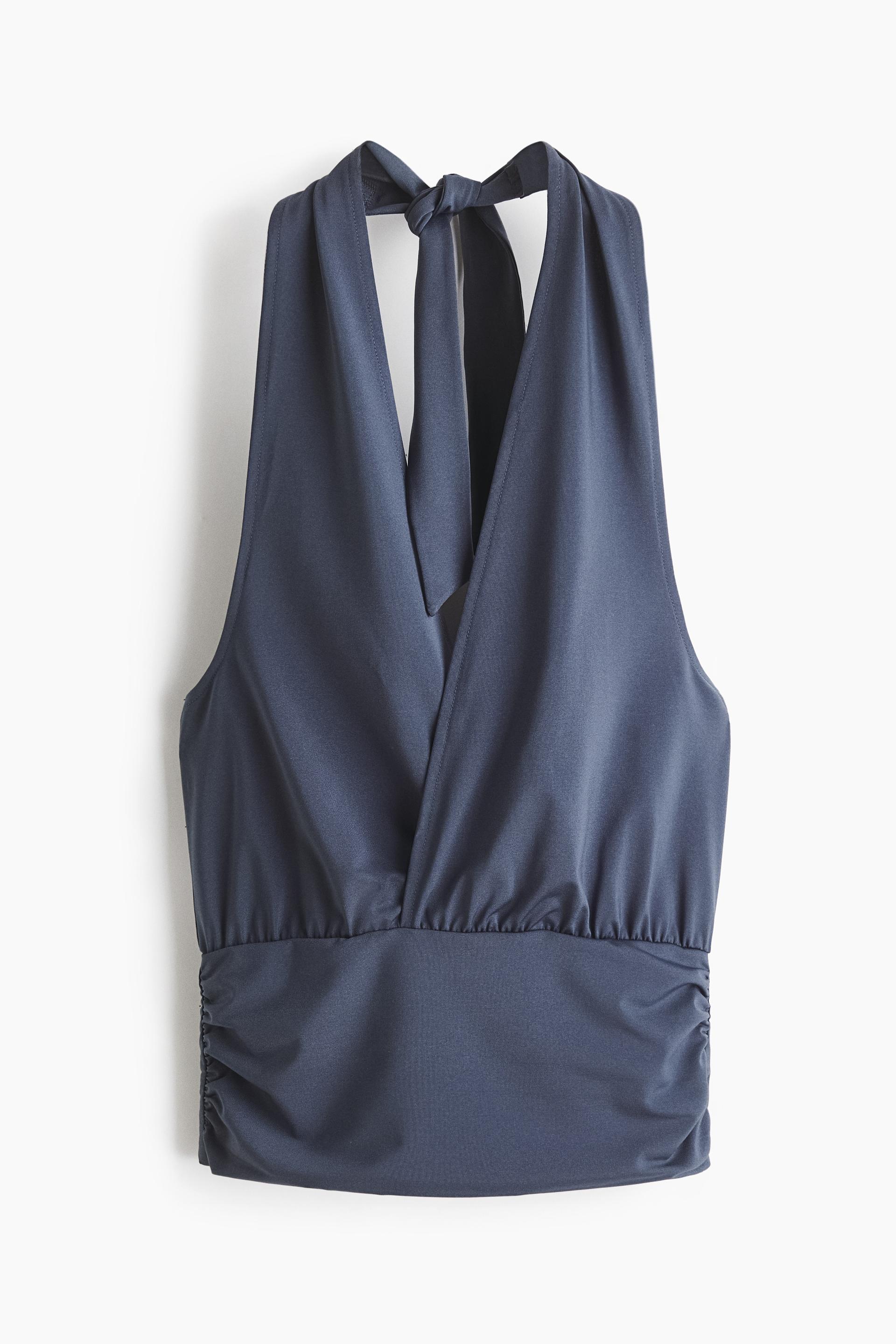 jersey halterneck top