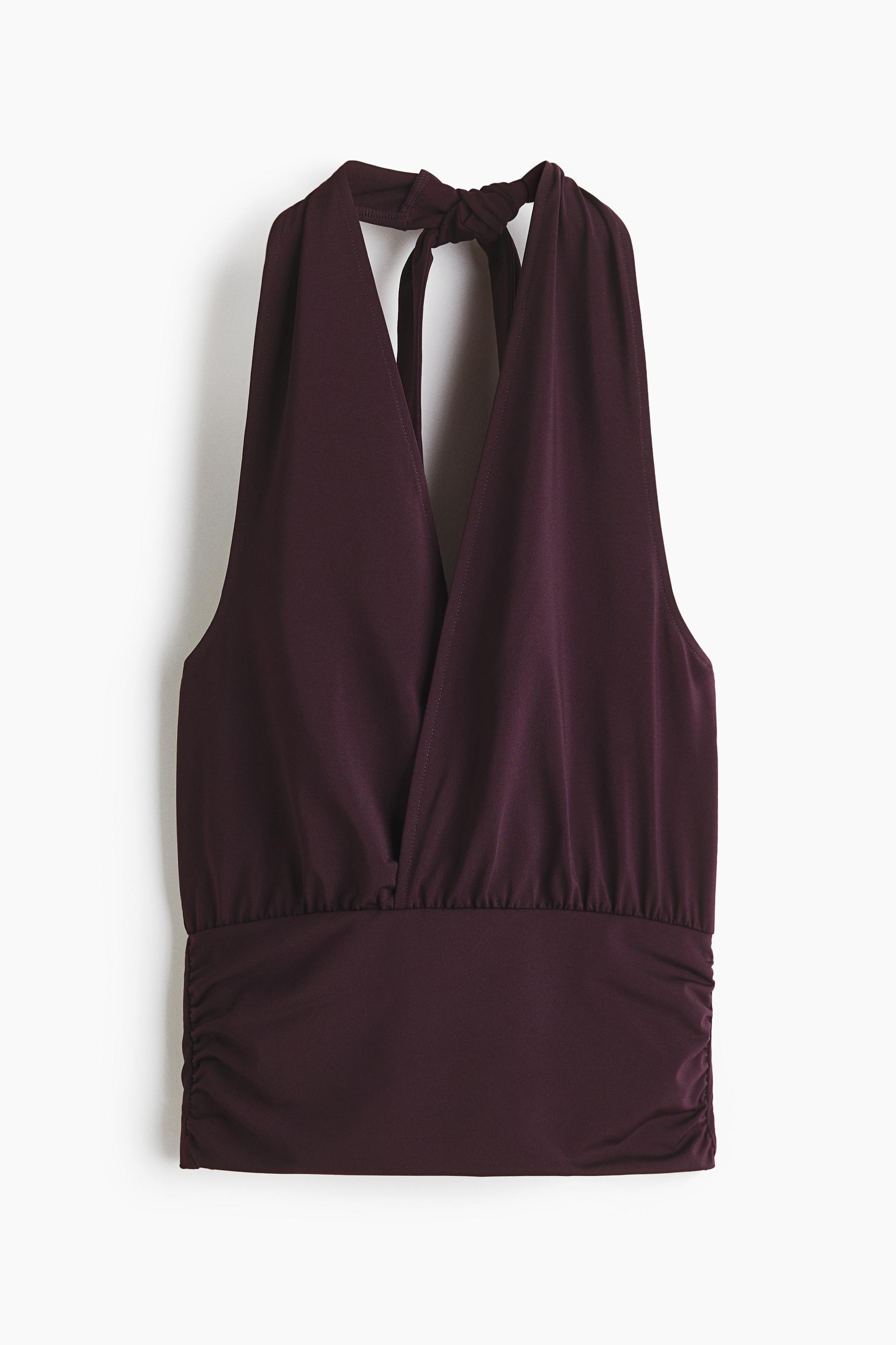 jersey halterneck top