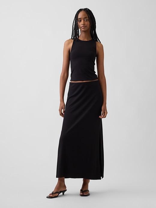 jersey maxi skirt