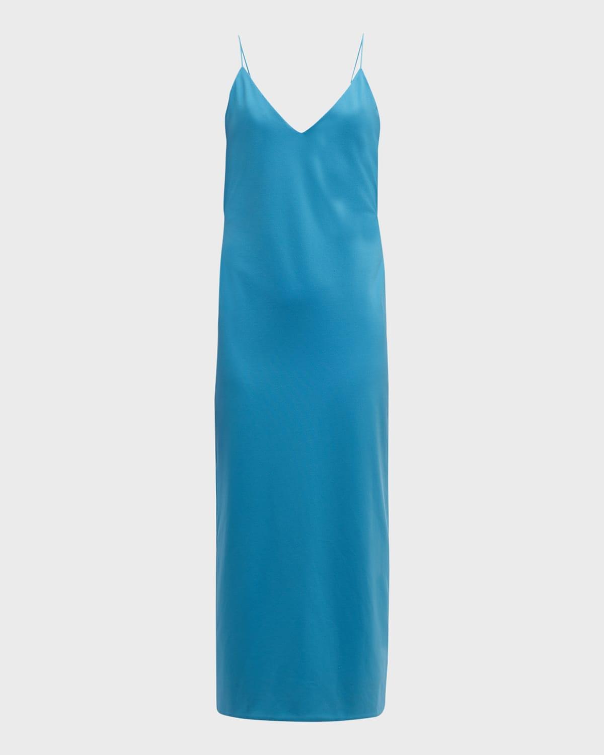 jersey midi dress w/ strappy back