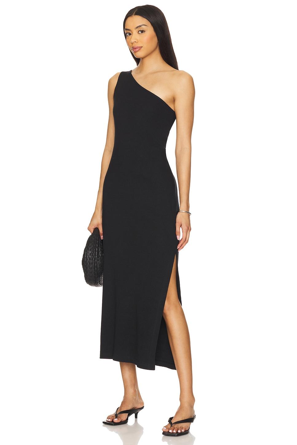 jersey one shoulder dress