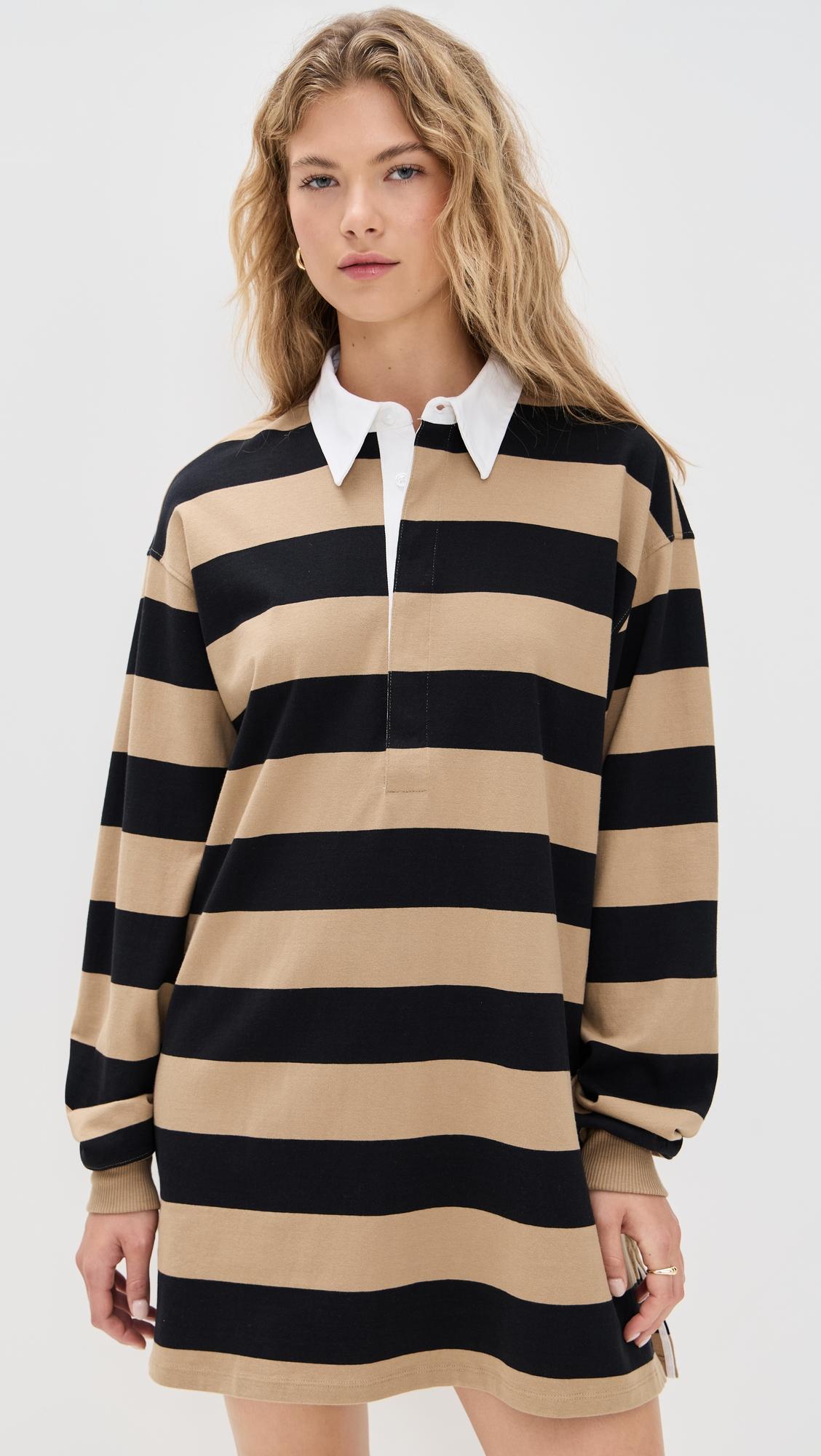 jersey polo mini dress