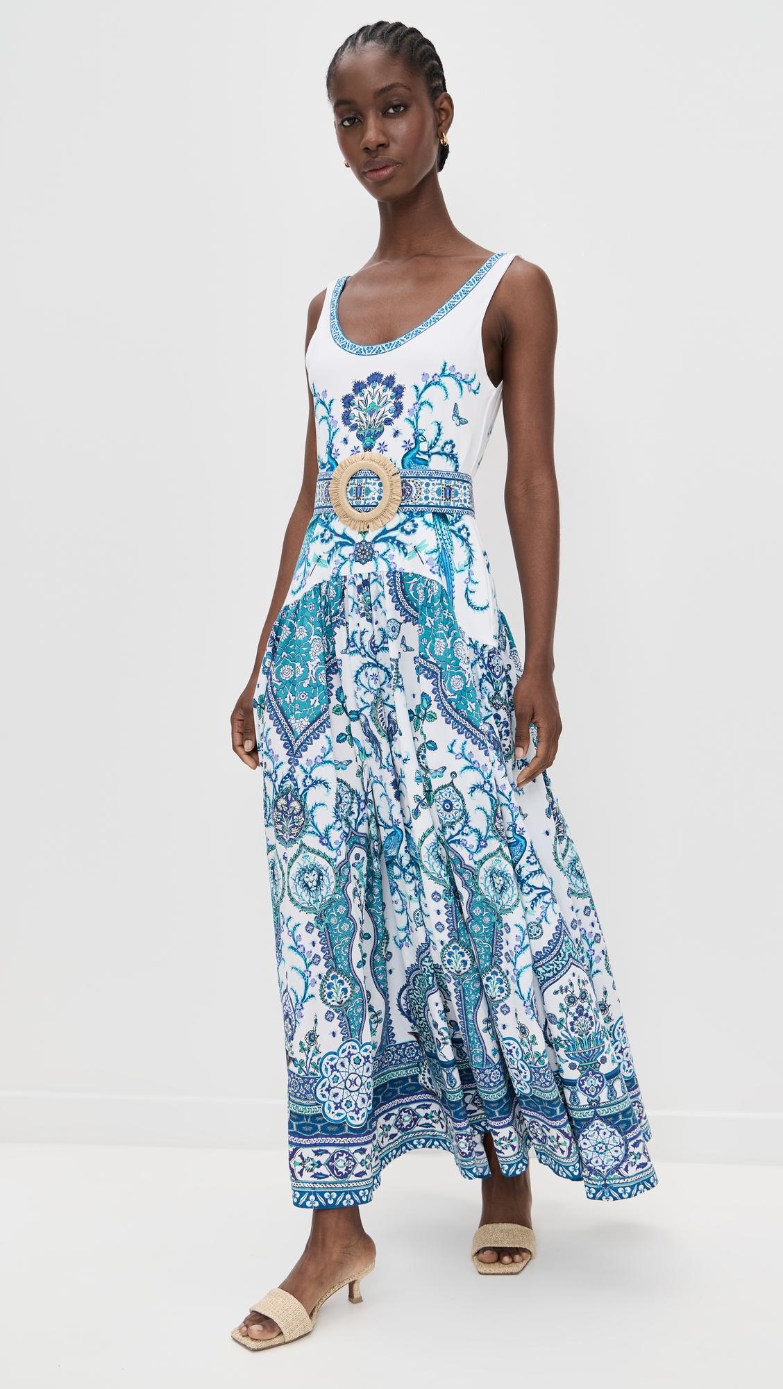 jersey tank dress with contrast skirt