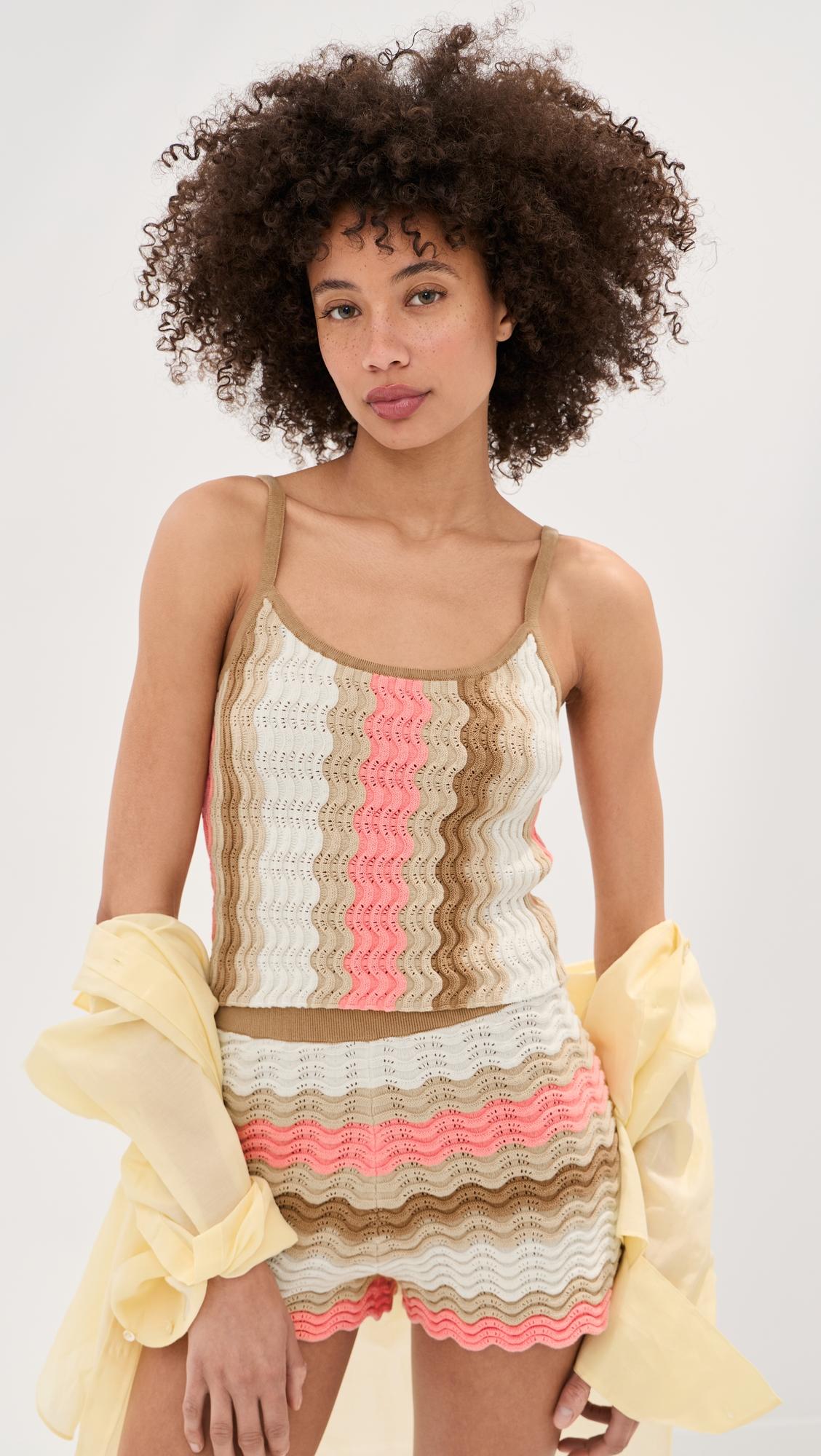 jeselle wavy stripe tank top