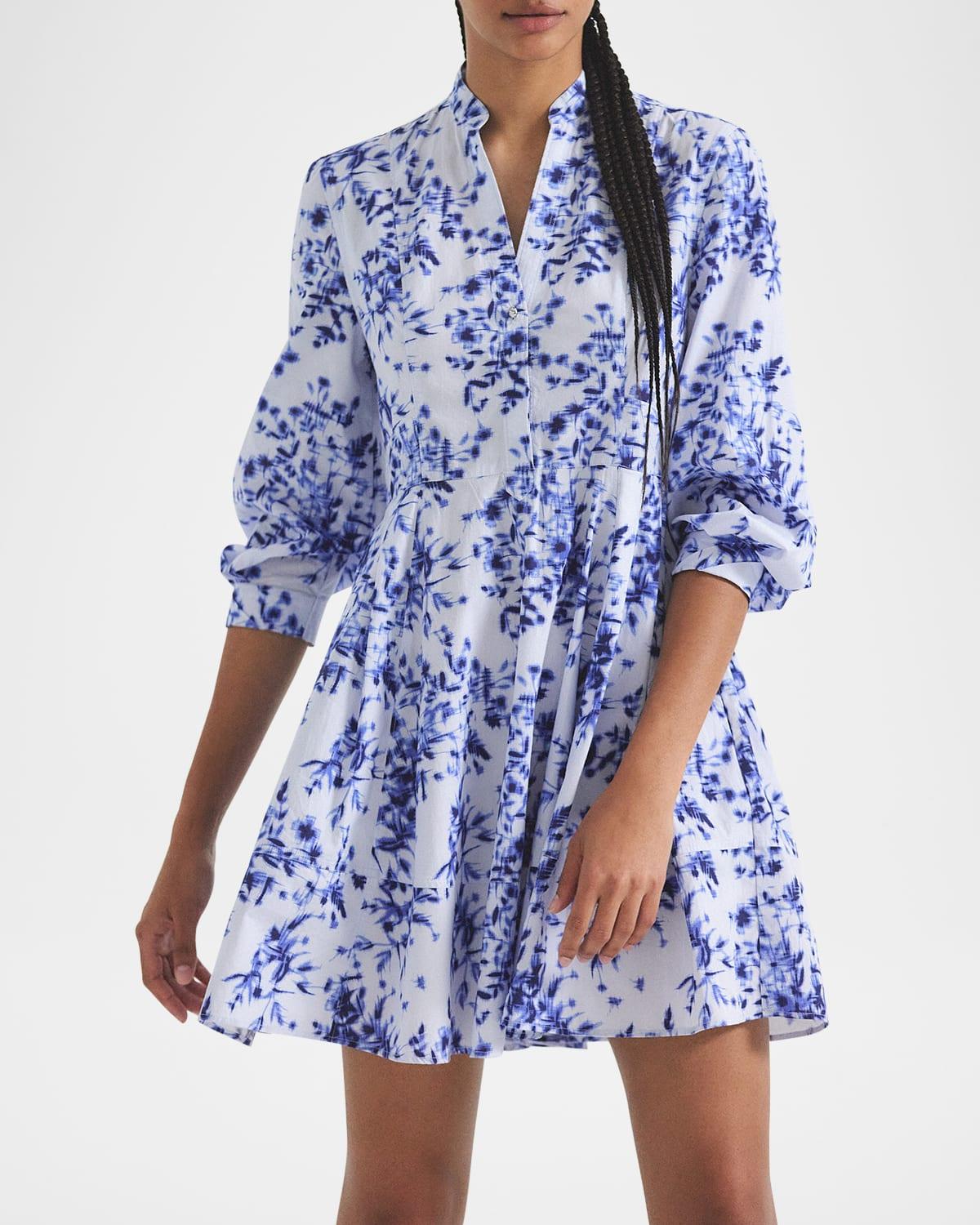 jessica floral a-line mini dress