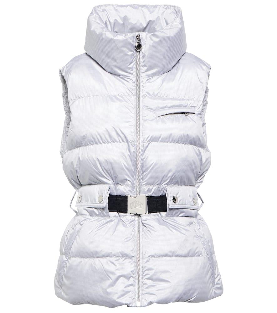 jet set clara glam belted puffer vest