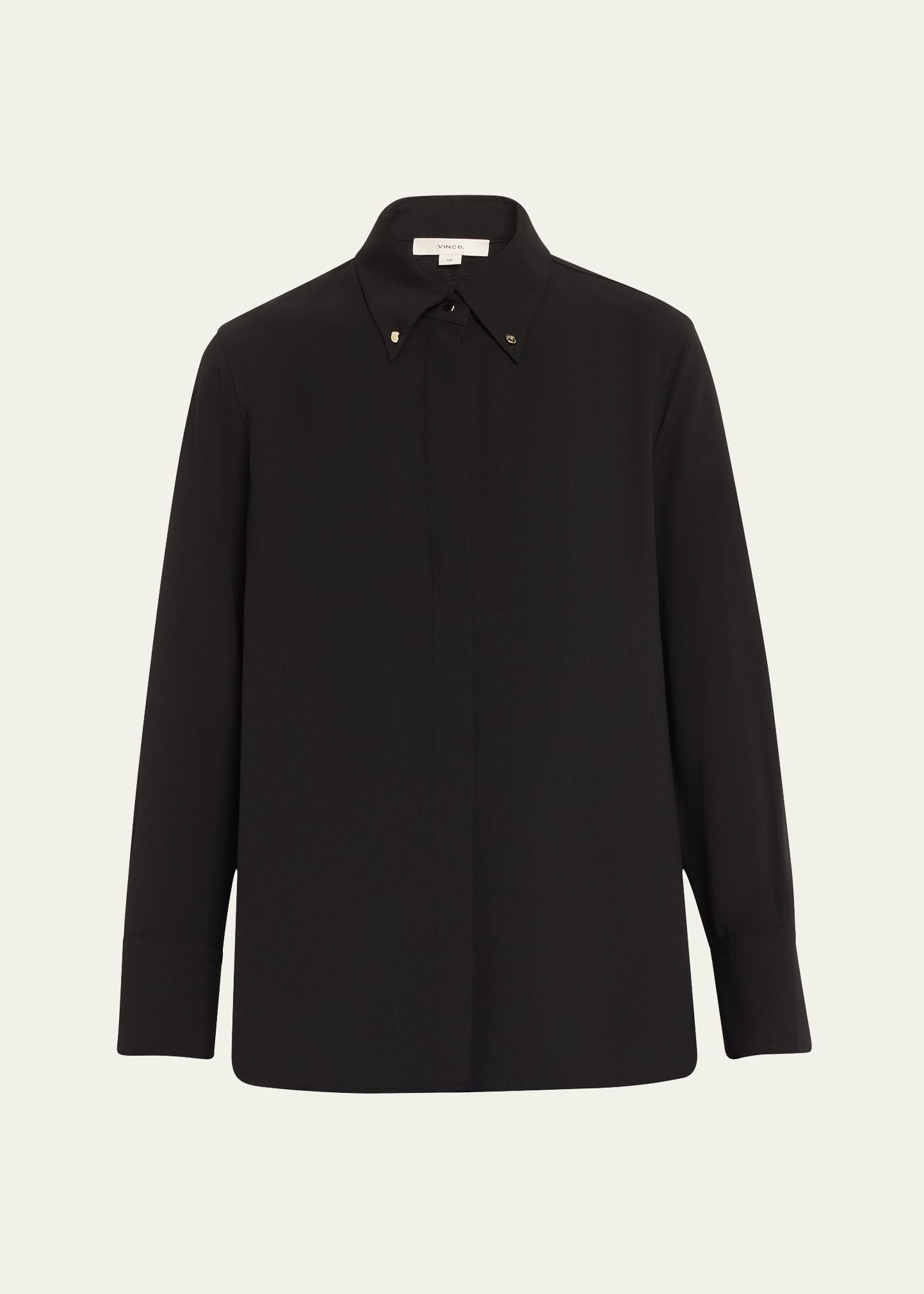 jewel-embellished button-down shirt