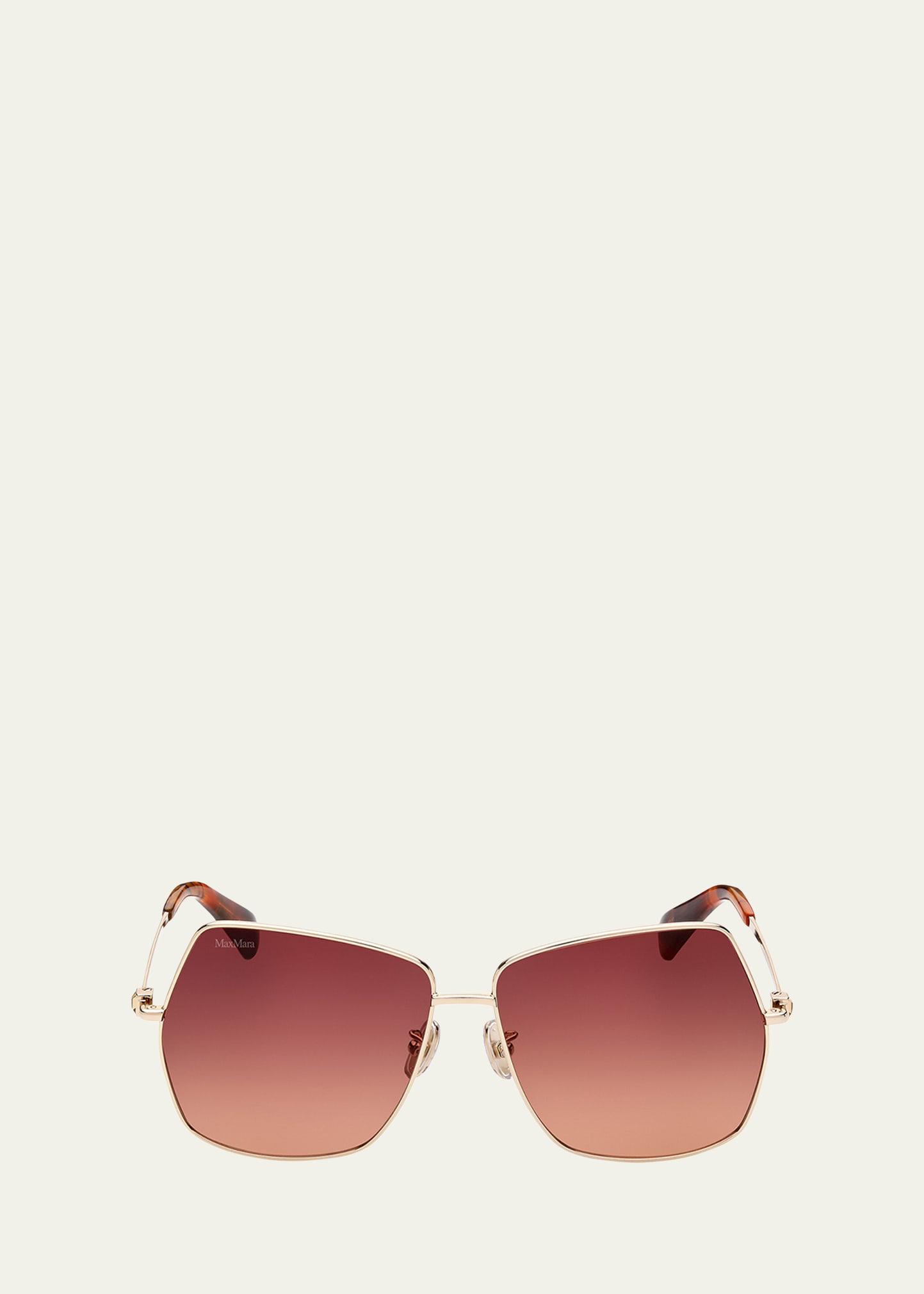 jewel square metal sunglasses