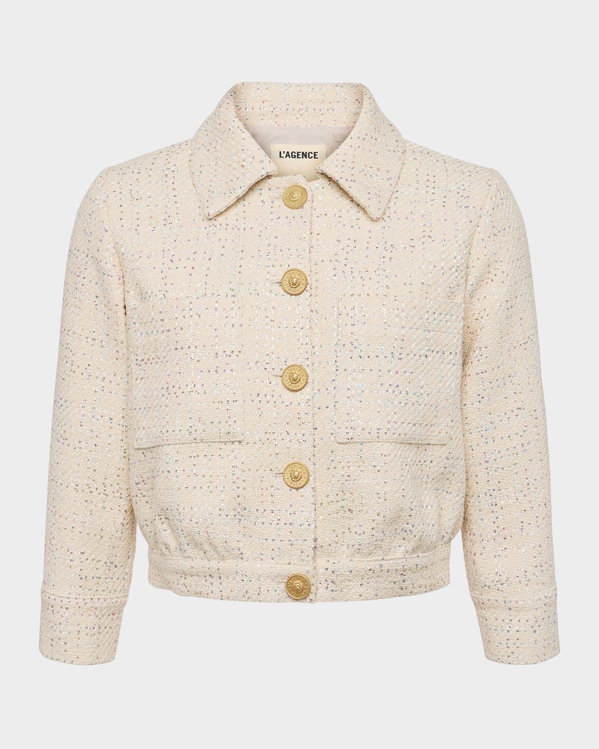 jia cropped tweed jacket