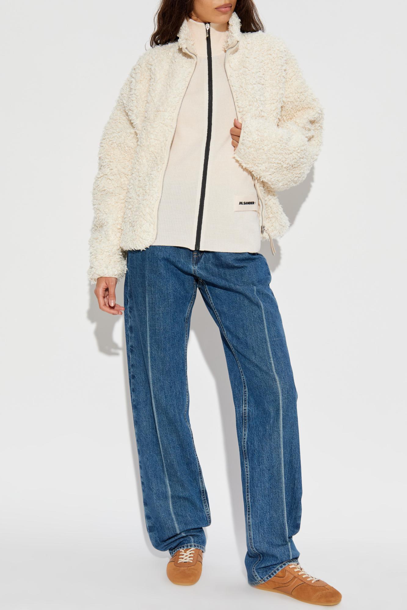 jil sander+ jacket with decorative finishing