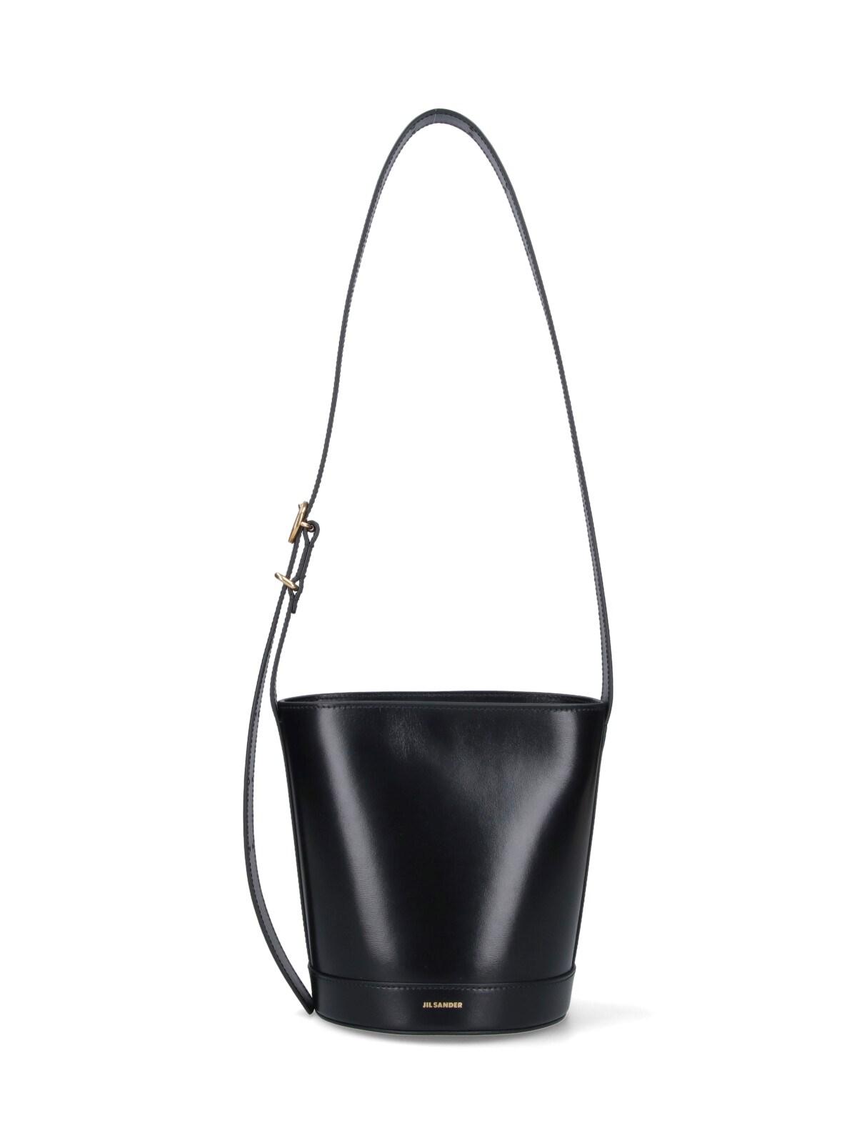 jil sander "cannolo" bucket bag
