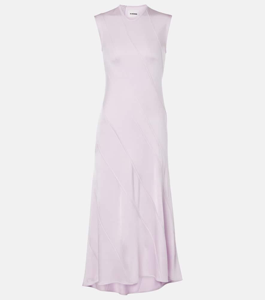 jil sander asymmetric midi dress