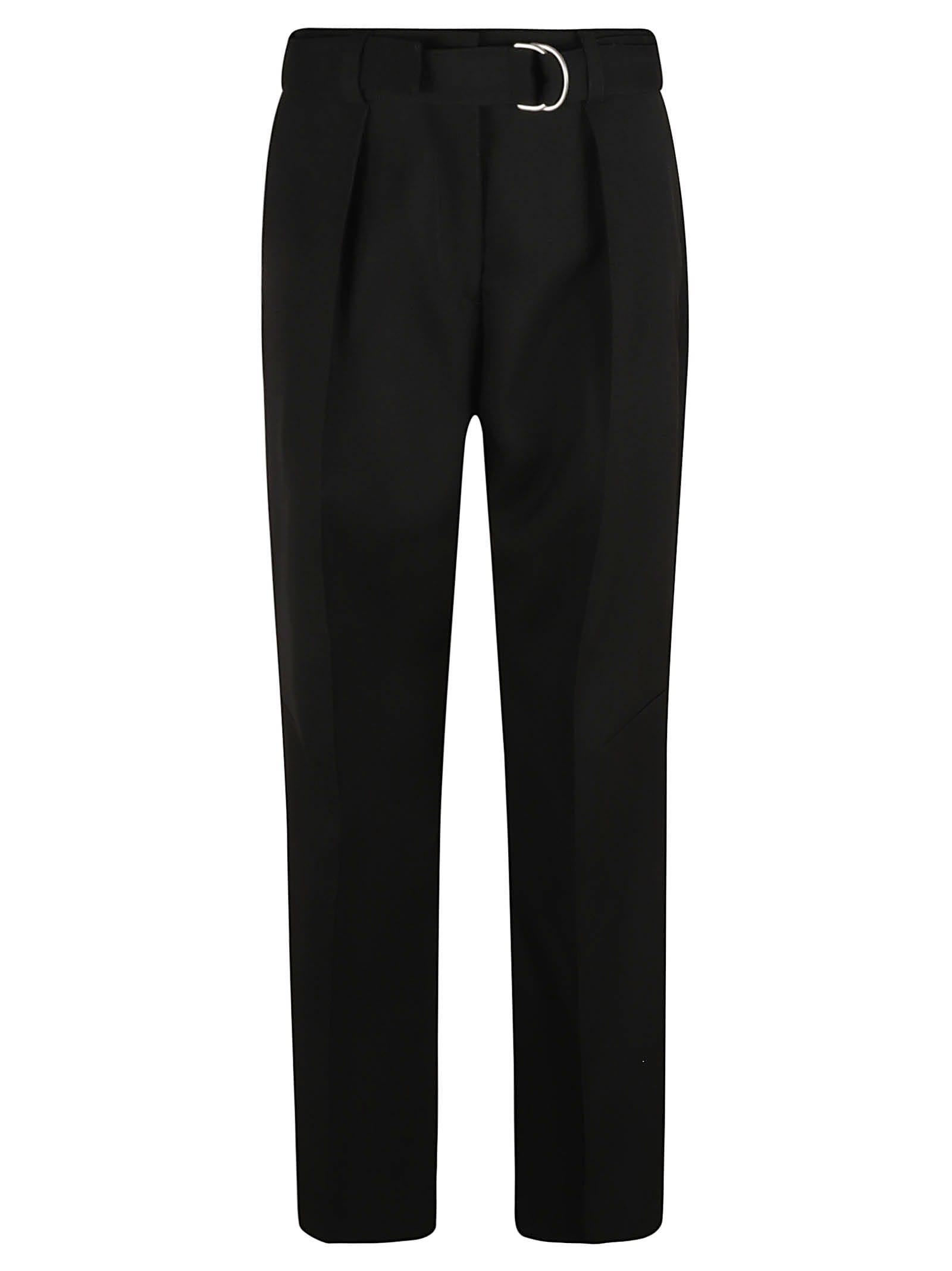 jil sander belted waist trousers