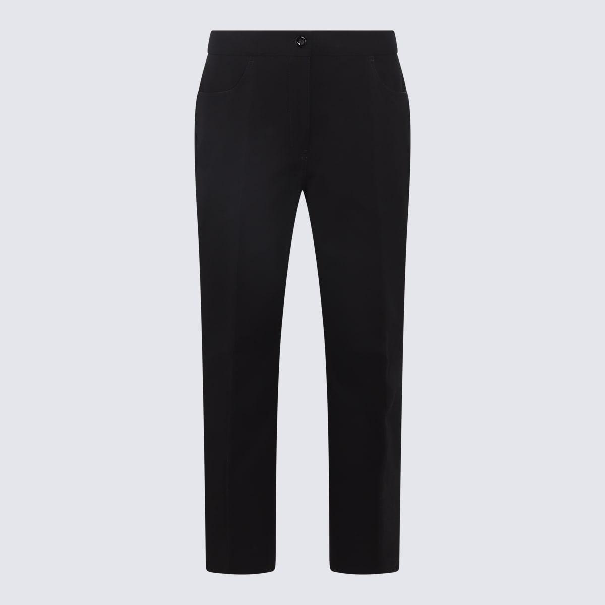 jil sander black cotton pants