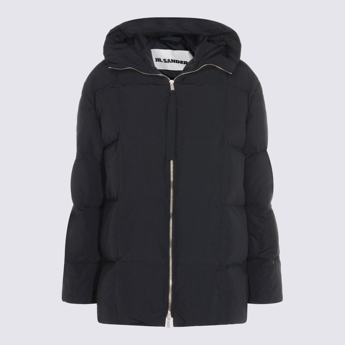 jil sander black down jacket