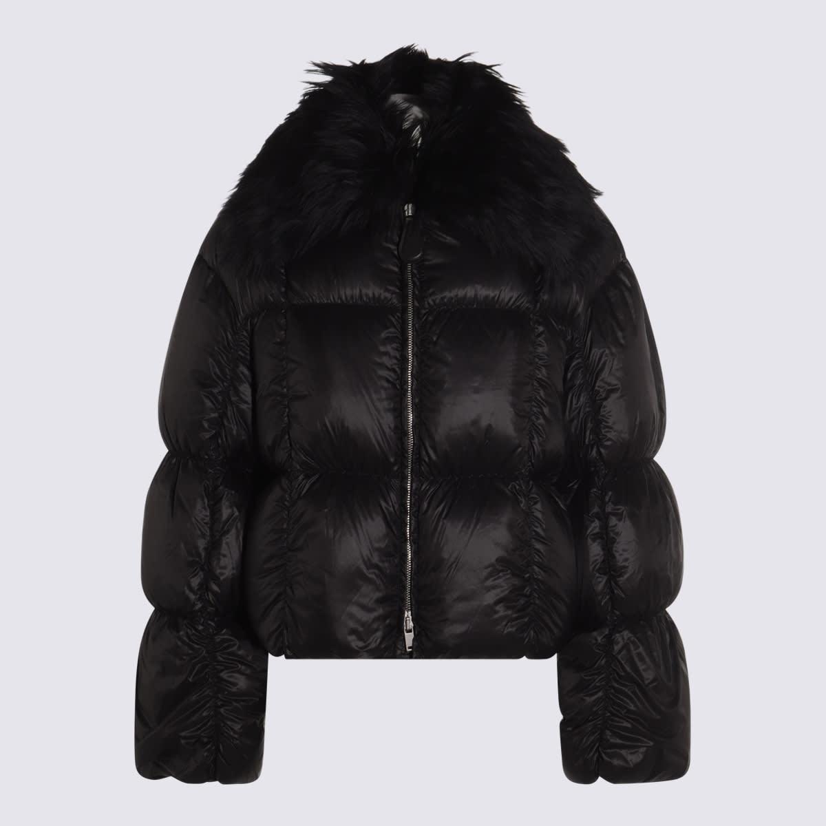 jil sander black down jacket