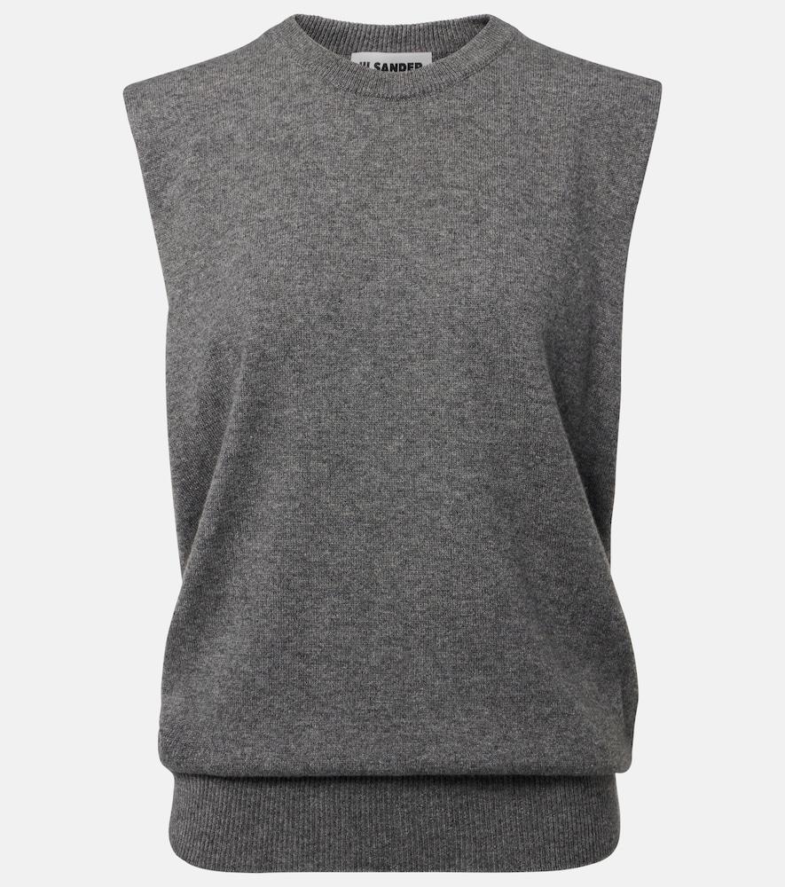 jil sander cashmere sweater vest