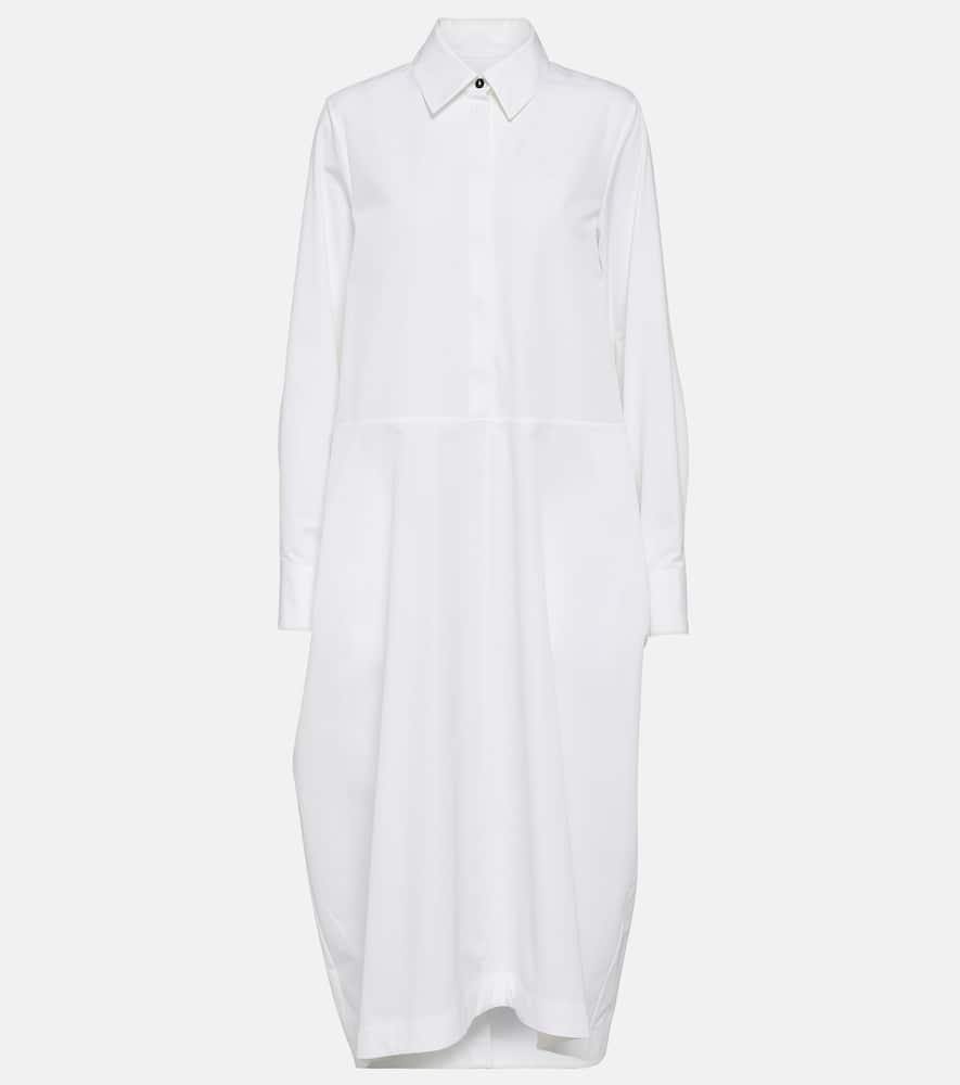 jil sander cotton poplin shirt dress