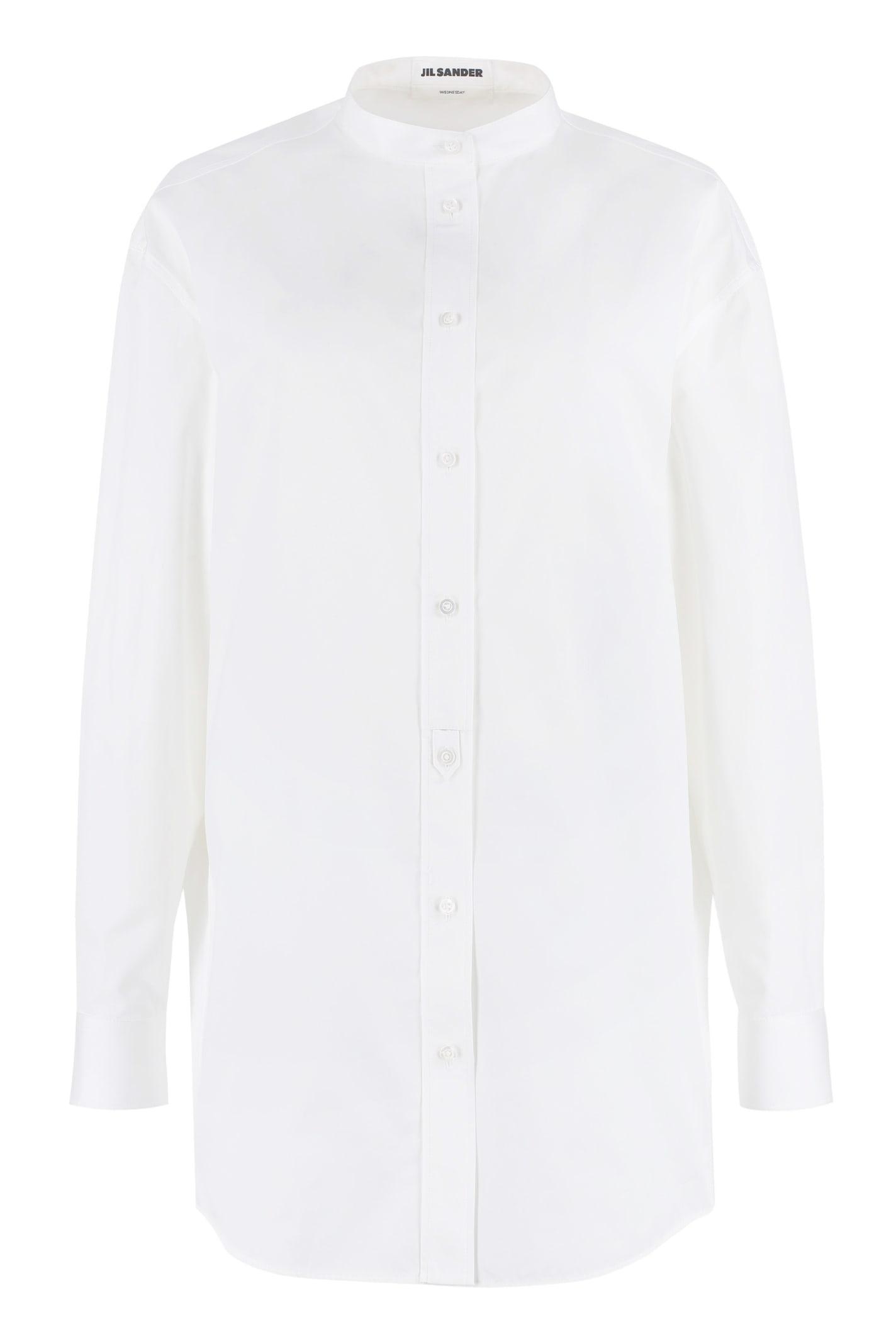 jil sander cotton poplin shirt