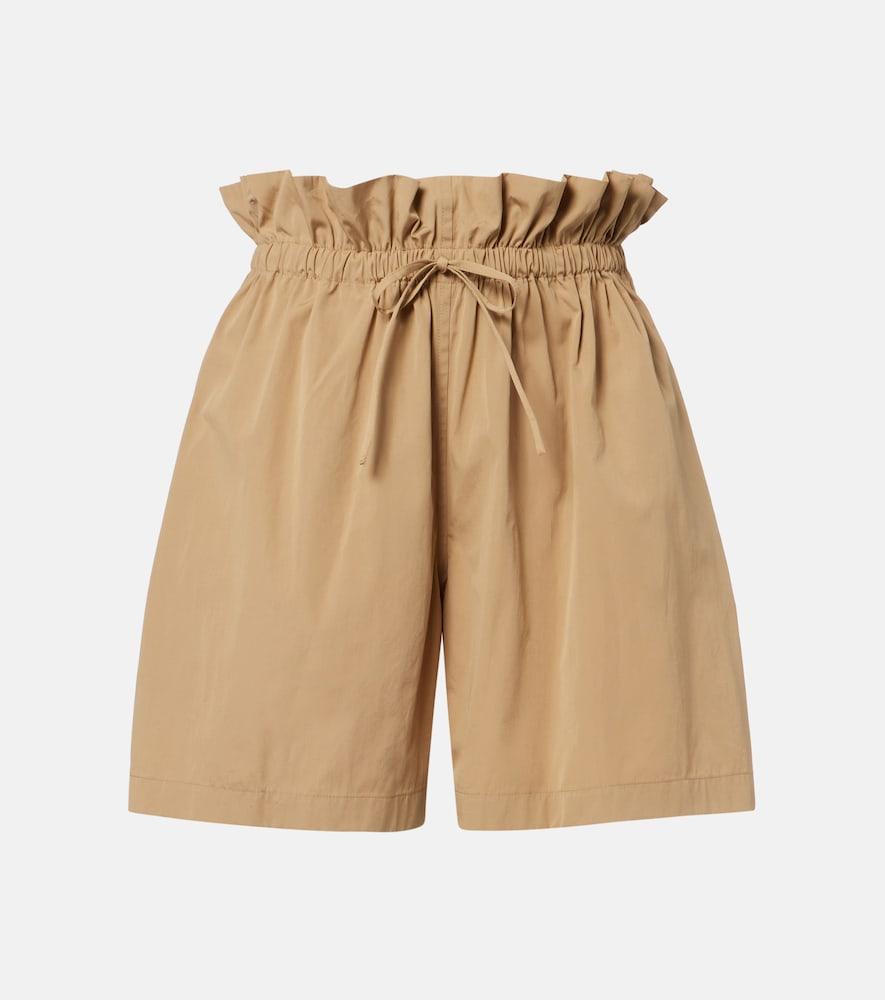jil sander cotton poplin shorts