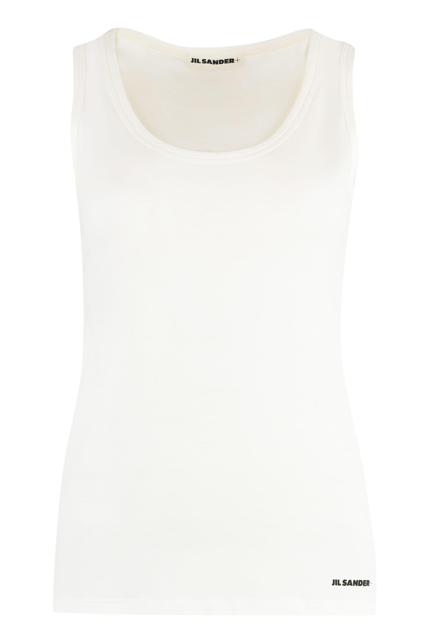 jil sander cotton tank top