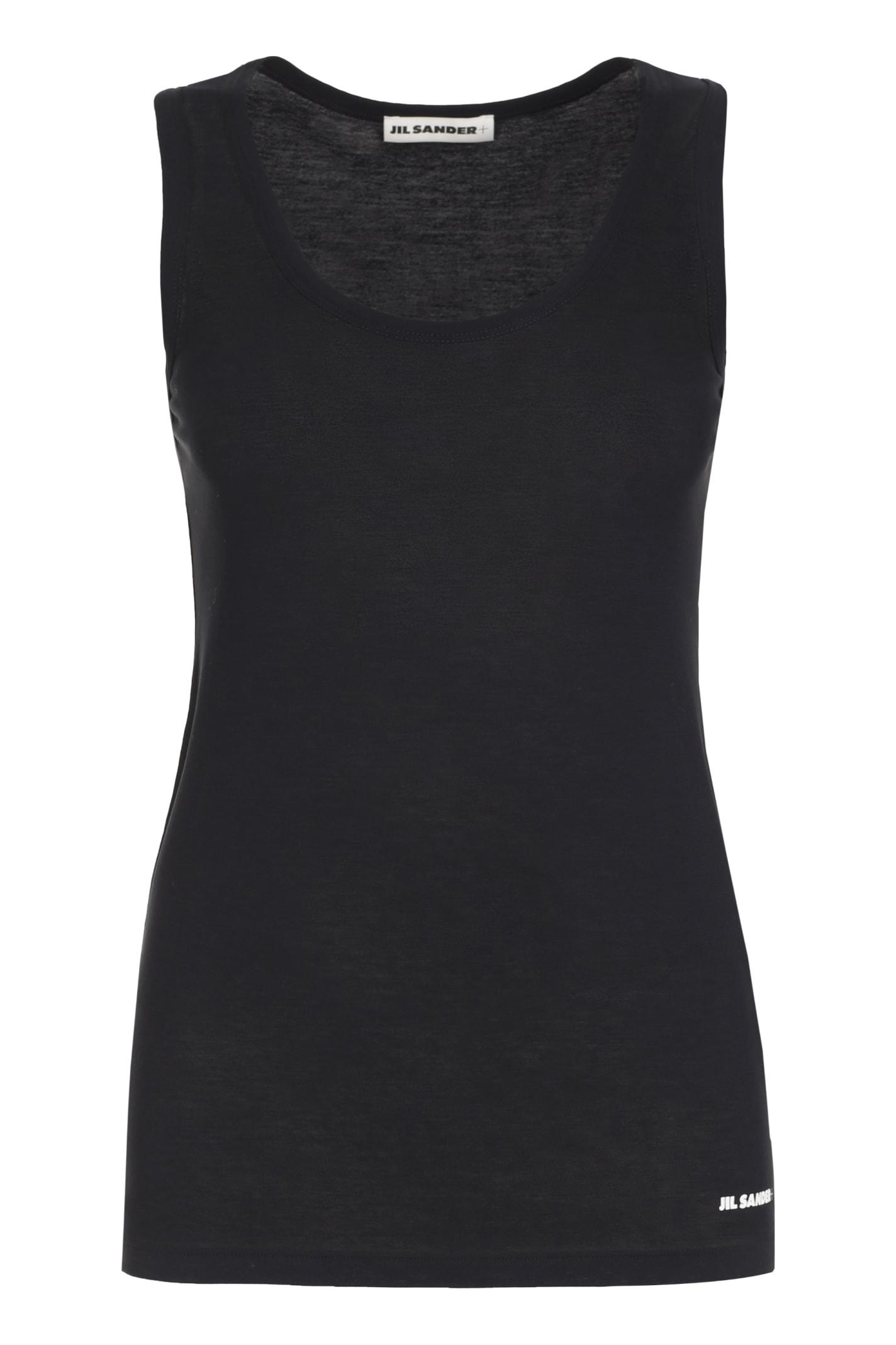 jil sander cotton tank top