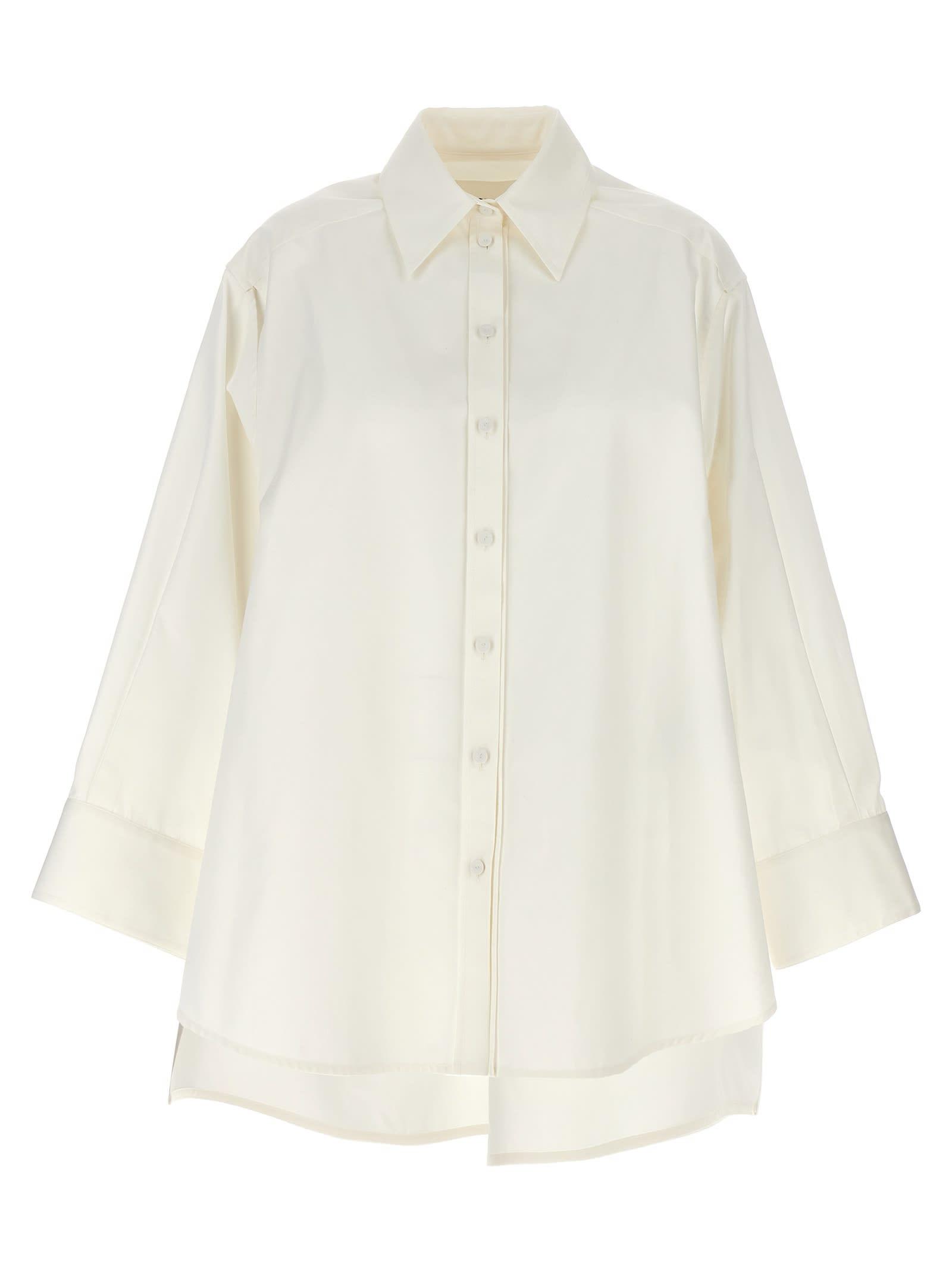 jil sander cut-out armhole shirt