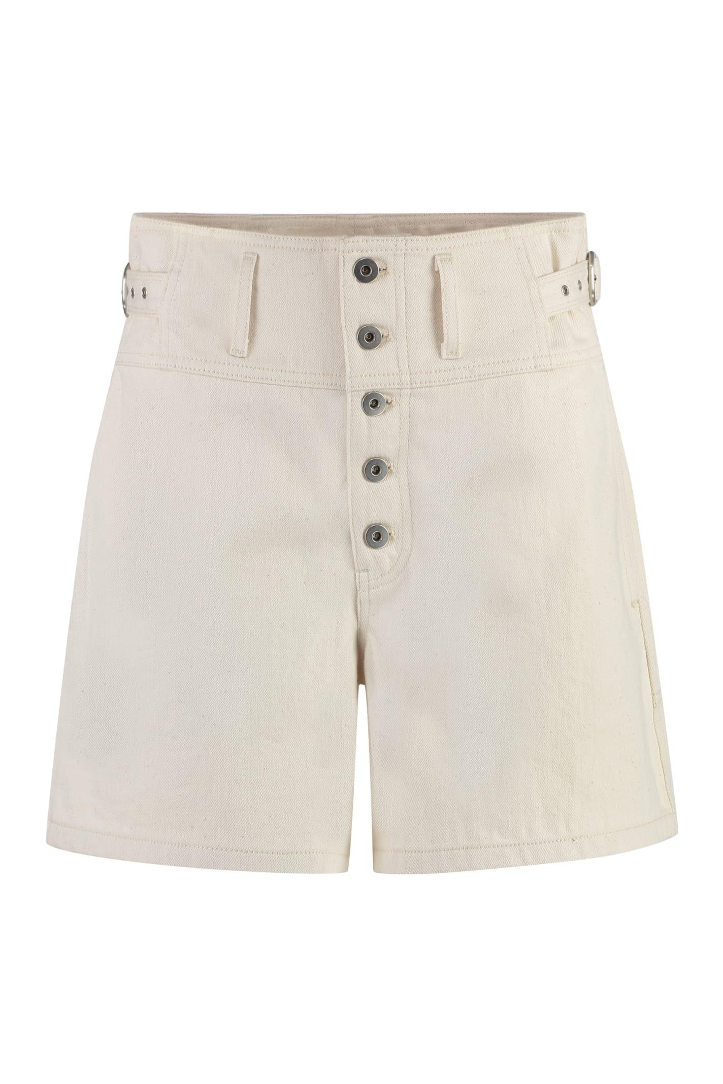 jil sander denim shorts