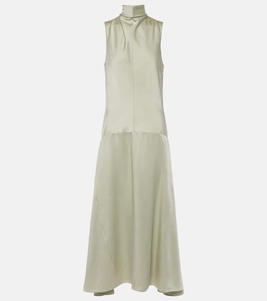 jil sander draped maxi dress