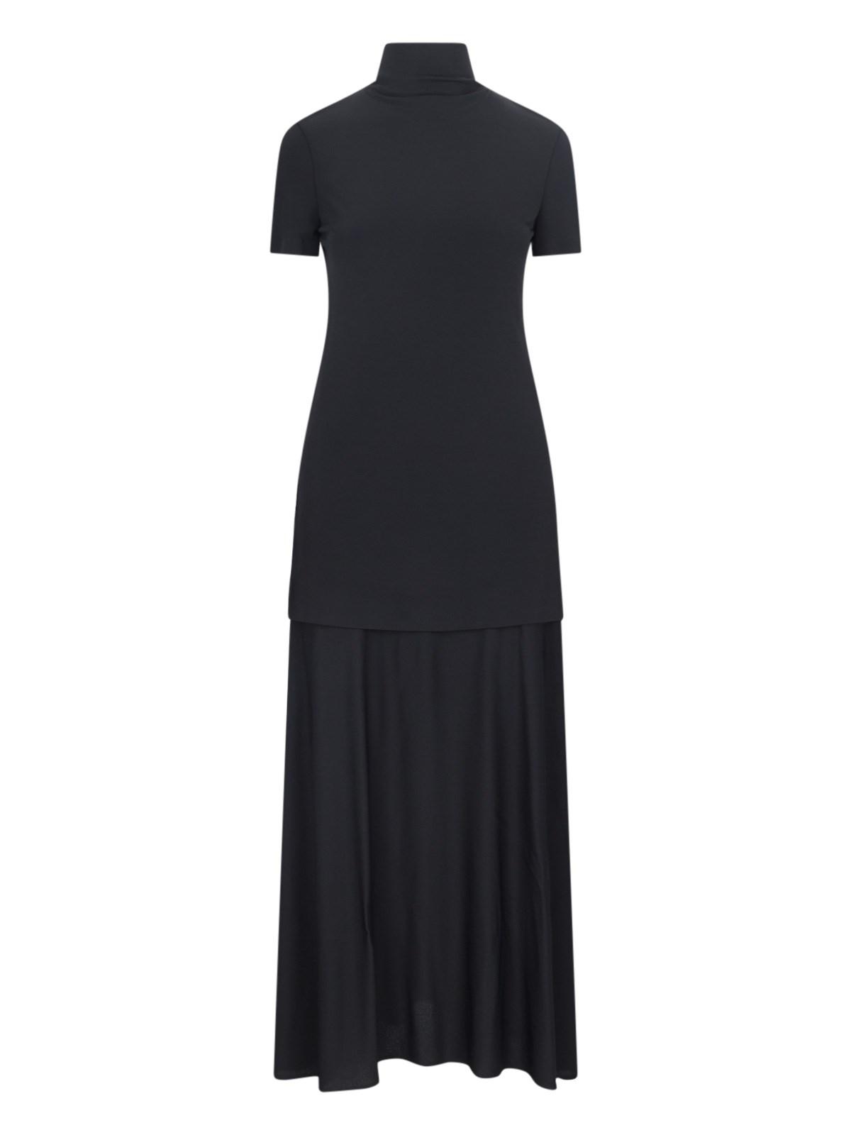 jil sander draped midi dress